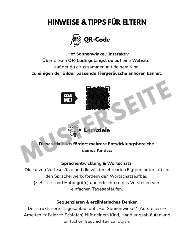 Lernziele, QR-Code, Tiere